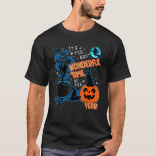 It's The Most Wonderful Time Of The Year Black Cat T-Shirt
