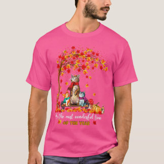 Its The Most Wonderful Time Of The Year Cats Autum T-Shirt