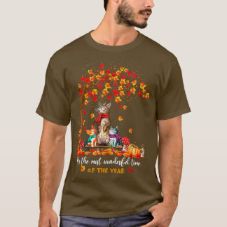 Its The Most Wonderful Time Of The Year Cats Autum T-Shirt