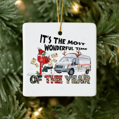 Its The Most Wonderful Time of the Year Ceramic Ornament