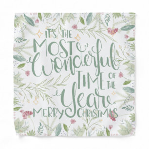 It's The Most Wonderful Time of the Year Christmas Bandana