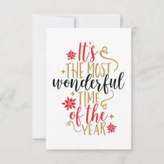 It's The Most Wonderful Time of The Year Christmas Card