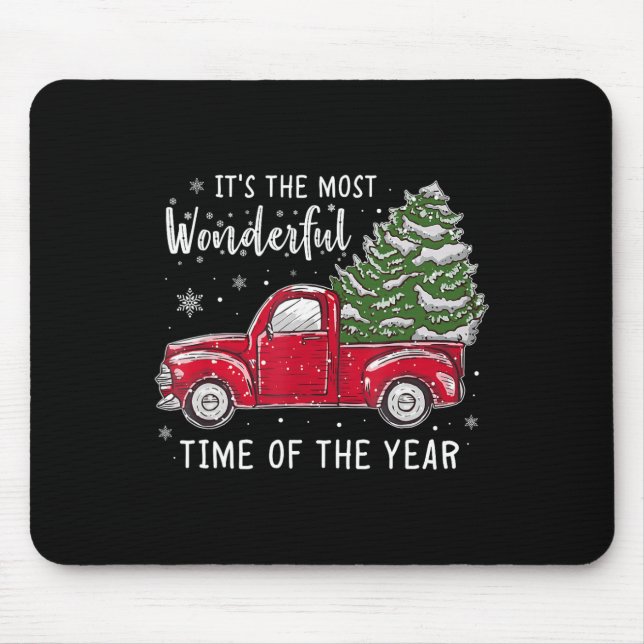 Its The Most Wonderful Time Of The Year Christmas  Mouse Pad (Front)