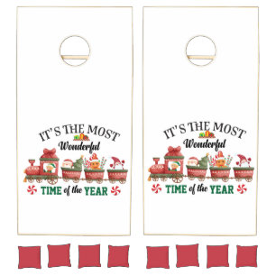 It's The Most Wonderful Time Of The Year Cornhole Set