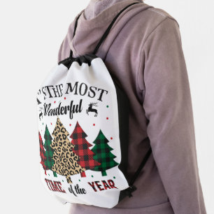 It's The Most Wonderful Time Of The Year Drawstring Bag