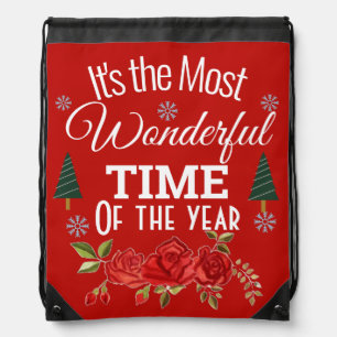 It's The Most Wonderful Time of the Year    Drawstring Bag