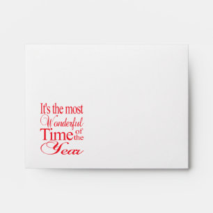 It's the most wonderful time of the year envelope