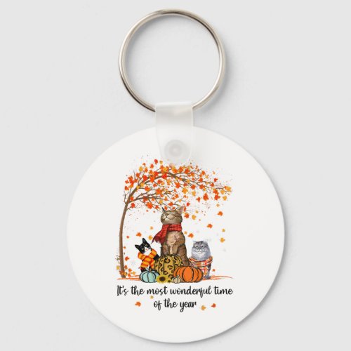 It&#39;s The Most Wonderful Time Of The Year Family Ca Keychain