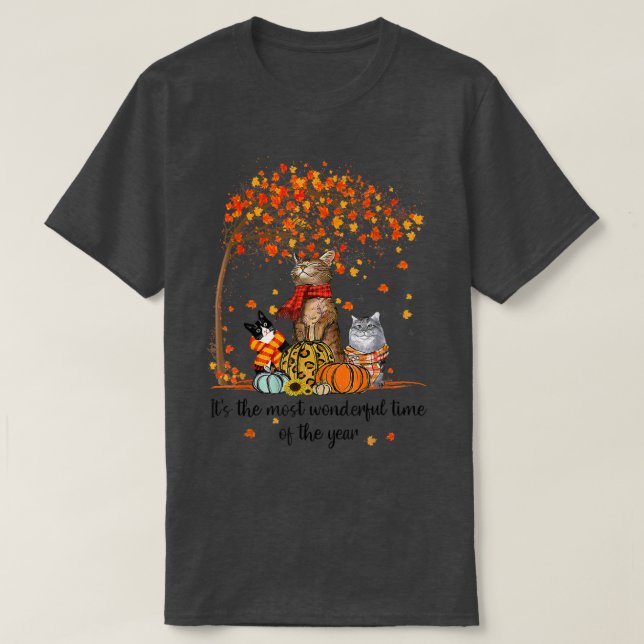 Its The Most Wonderful Time Of The Year Family Cat T-Shirt (Design Front)