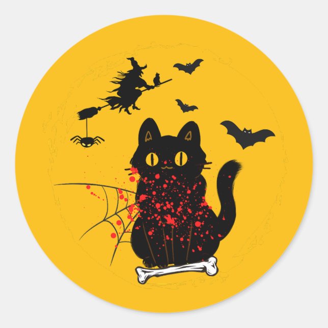 Its The Most Wonderful Time Of The Year Halloween Classic Round Sticker (Front)