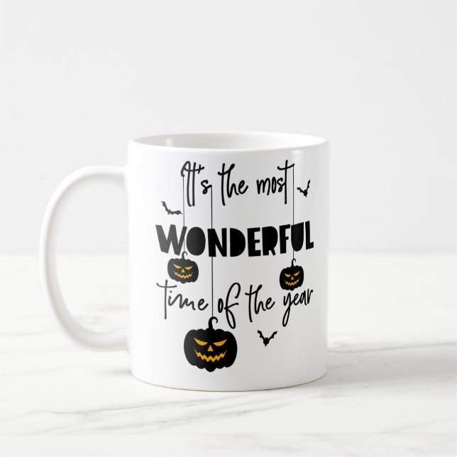 It's the Most Wonderful Time of the Year Halloween Coffee Mug (Left)