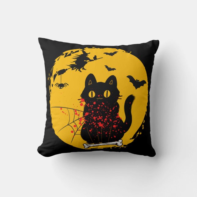 Its The Most Wonderful Time Of The Year Halloween Throw Pillow (Front)