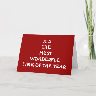 IT'S THE MOST WONDERFUL TIME OF THE YEAR-LOVE HOLIDAY CARD