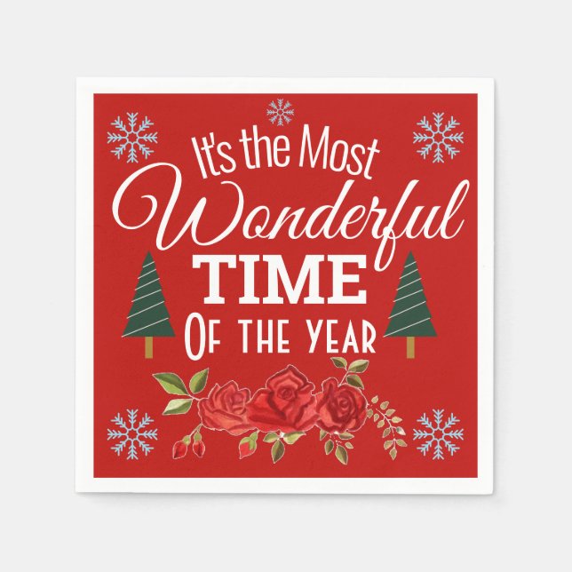 It's The Most Wonderful Time of the Year Napkins (Front)