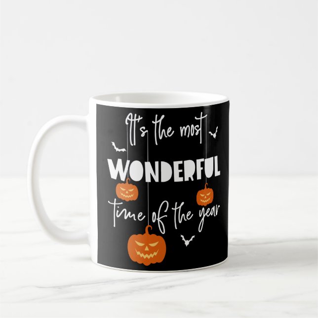 It's the Most Wonderful Time of the Year Pumpkin Coffee Mug (Left)