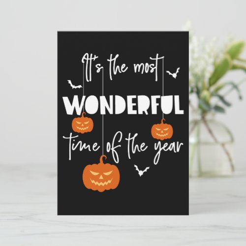 Its the Most Wonderful Time of the Year Pumpkin Invitation