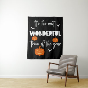 It's the Most Wonderful Time of the Year Pumpkin Tapestry