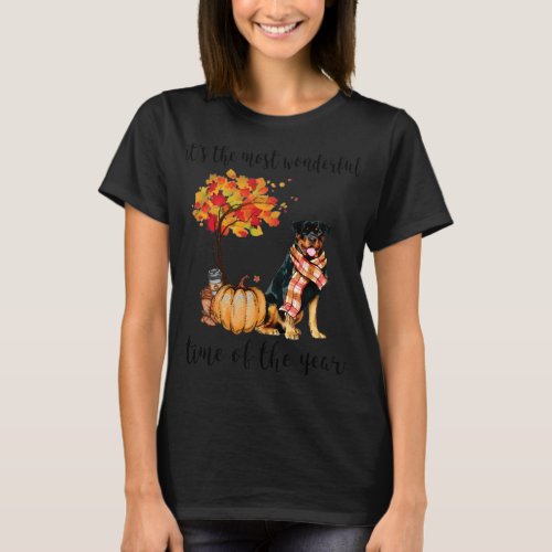Its the most wonderful time of the year Rottweiler T_Shirt