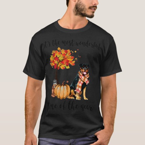 Its the most wonderful time of the year Rottweiler T_Shirt
