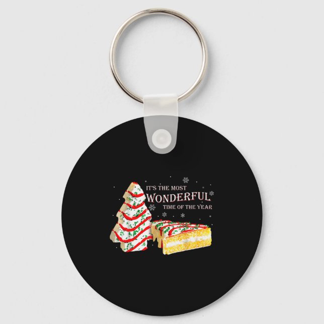 Its The Most Wonderful Time Of The Year Snack Cake Keychain (Front)