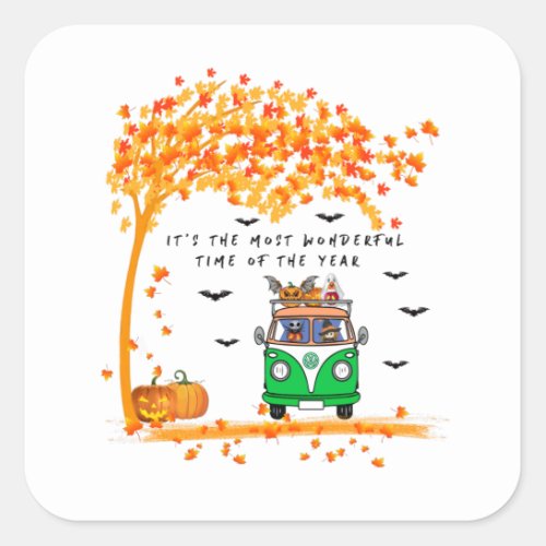 Its The Most Wonderful Time of The Year Square Sticker
