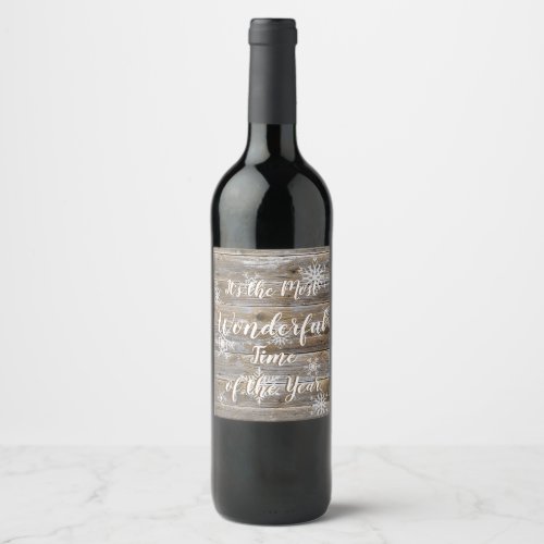 Its the Most Wonderful Time of the Year Wine Label
