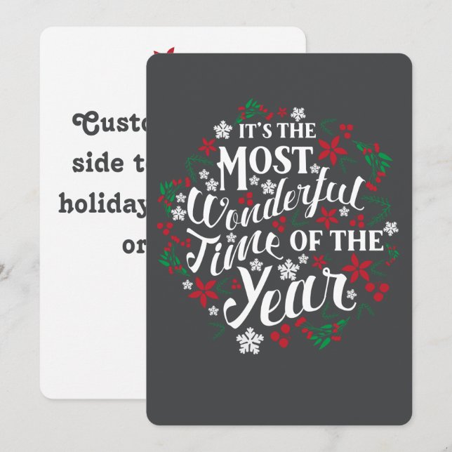 It's The Most Wonderful Time Of Year Card (Front/Back)