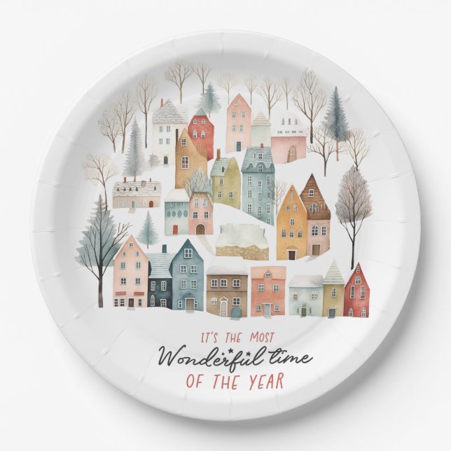 It's The Most Wonderful Time  Paper Plates (Front)