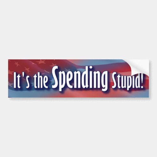 Its the Spending Stupid Bumper Sticker