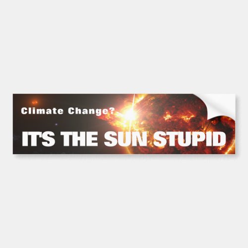 Its the Sun Stupid Bumper Sticker