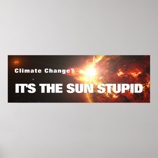 It's the Sun Stupid Poster (Front)