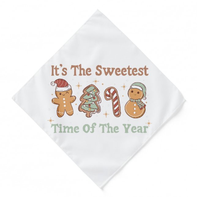It's The Sweetest Time Of The Year Cute Funny Xmas Bandana (Front)