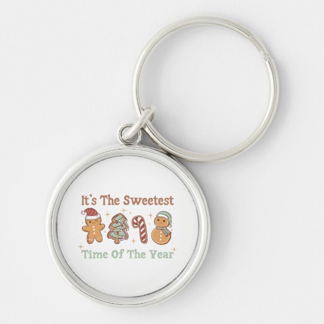 It's The Sweetest Time Of The Year Cute Funny Xmas Keychain (Front)