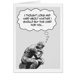 It's the Thought That Counts Cards