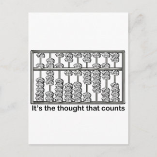 It's the thought that counts postcard