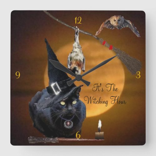 Its The Witching Hour wall clock