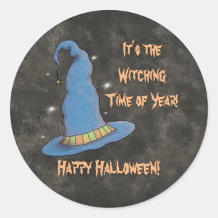 It's the Witching Time Of Year Halloween Classic Round Sticker