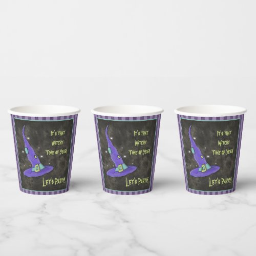 Its the Witching Time Of Year Halloween Paper Cups