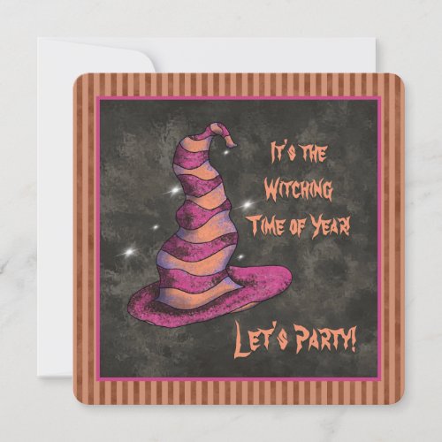 Its the Witching Time Of Year Halloween Witch Invitation