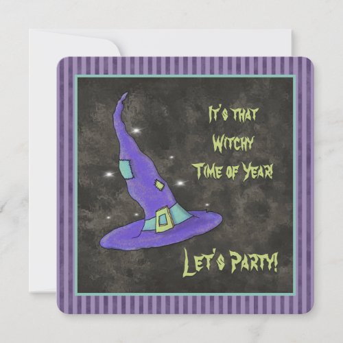 Its the Witching Time Of Year Halloween Witch Invitation