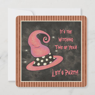 It's the Witching Time Of Year Halloween Witch Invitation