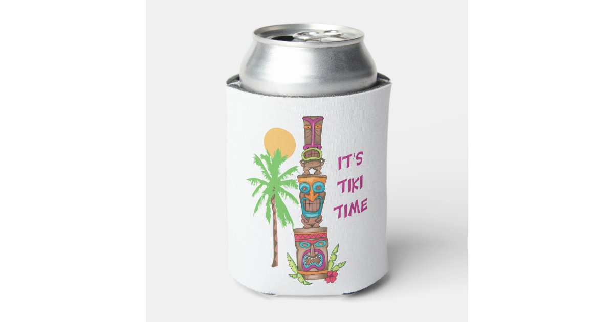 12 Hawaiian Tiki Party Can/Bottle Luau Koozies - Surfer Beach