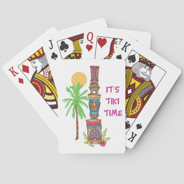It's Tiki Time Poker Cards (Back)