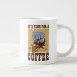 It&#39;s Time For A Coffee Clumsy Elephant Cartoon Giant Coffee Mug