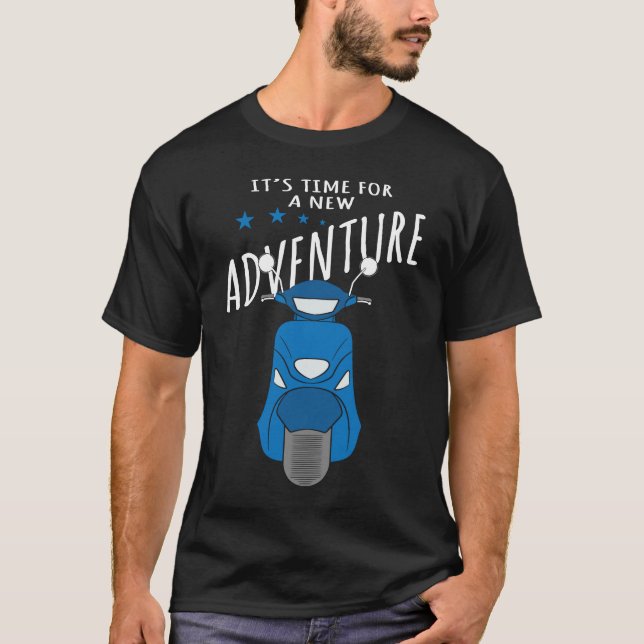 It's Time For A New Adventure Motorcycle Design Bi T-Shirt (Front)