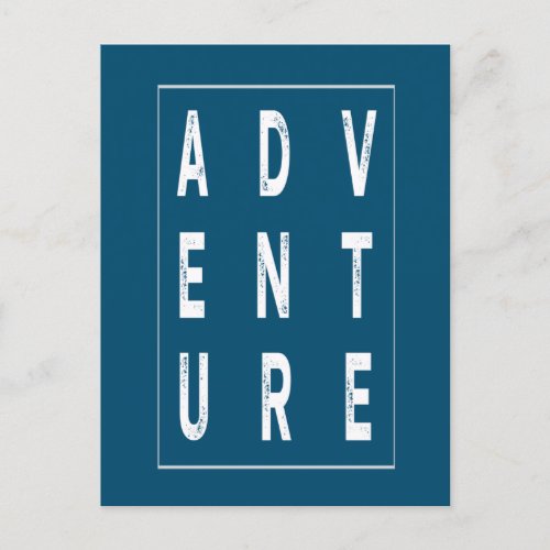 Its time for adventure postcard
