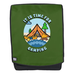 It's Time for Camping Personalized Backpack