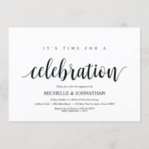 Its time for celebration, Engagement Party invites
