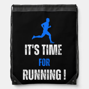It's time for running drawstring Backpack