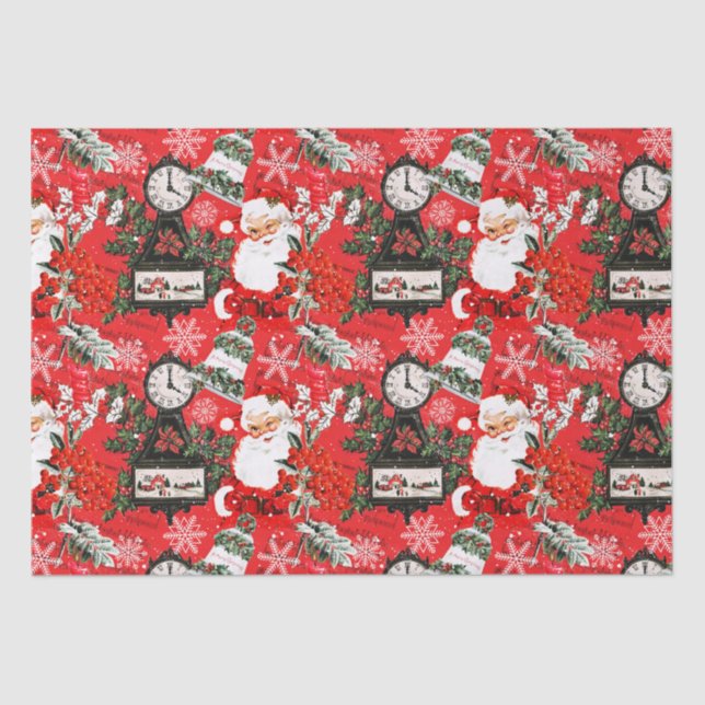It's Time For Santa    Tissue Paper (Front)